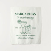 Tenture Margaritas & Mariage Bachelorette Week-end (Devant)