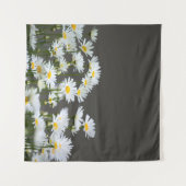 Tenture Marguerites sur Gris (Devant (Horizontal))