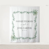 Tenture Mariage à l'eucalyptus (Devant)