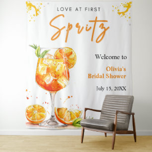 Tenture Mariage Amour au Premier Spritz Orange Cocktail Sh