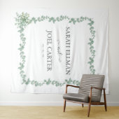 Tenture Mariage au Eucalyptus (En situation (horizontale))