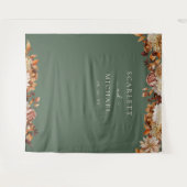 Tenture Mariage Automnal Vert (Devant (Horizontal))