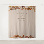 Tenture Mariage aux feuilles élégantes (Devant)