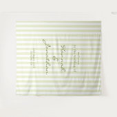 Tenture Mariage aux Rayures Vertes (Devant (Horizontal))