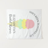 Tenture Mariage avec Crème Glacée Servie à la Cuillère (Devant (Horizontal))