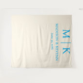 Tenture Mariage Bleu (Devant (Horizontal))