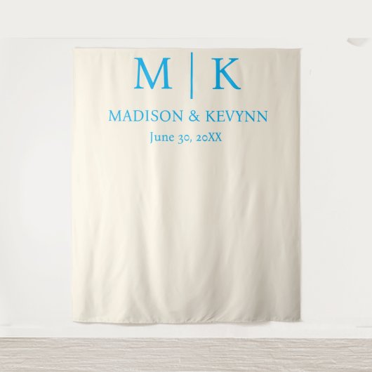 Tenture Mariage Bleu (Devant)