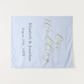 Tenture Mariage bleu opulent (Devant (Horizontal))