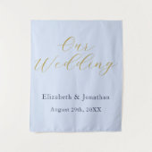 Tenture Mariage bleu opulent (Devant)