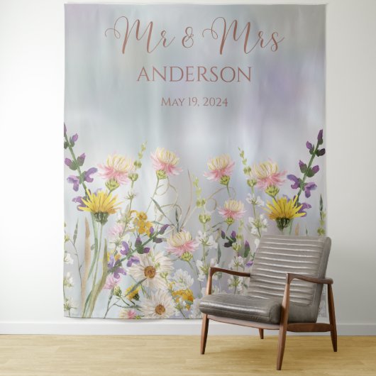 Tenture Mariage Blisser Blooms (En situation)
