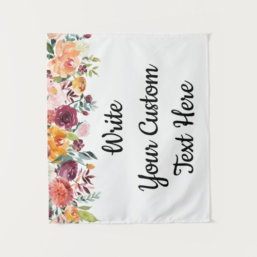 Tenture Mariage Boho d'automne arrière-plan Photo Booth Pr (Devant)