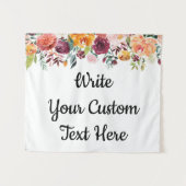 Tenture Mariage Boho d'automne arrière-plan Photo Booth Pr (Devant (Horizontal))