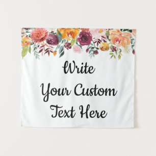 Tenture Mariage Boho d'automne arrière-plan Photo Booth Pr