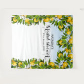 Tenture Mariage Botanique de Fruit Citron | Toile de Fond  (Devant (Horizontal))