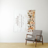 Tenture Mariage Botanique Floral Beige Brun Neutre (En situation (horizontale))