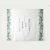 Tenture Mariage Botanique Rustique au Eucalyptus (Devant (Horizontal))
