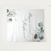 Tenture Mariage Botanique Rustique Eucalyptus Verdure (Devant (Horizontal))