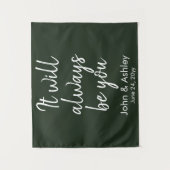 Tenture Mariage campagnard arrière-plan Réception Chasseur (Devant)