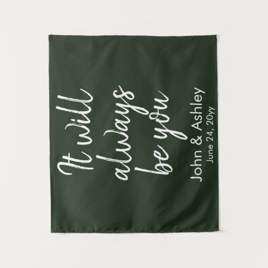 Tenture Mariage campagnard arrière-plan Réception Chasseur (Devant)