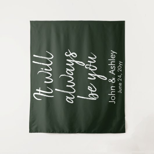 Tenture Mariage campagnard arrière-plan Réception Chasseur (Devant)