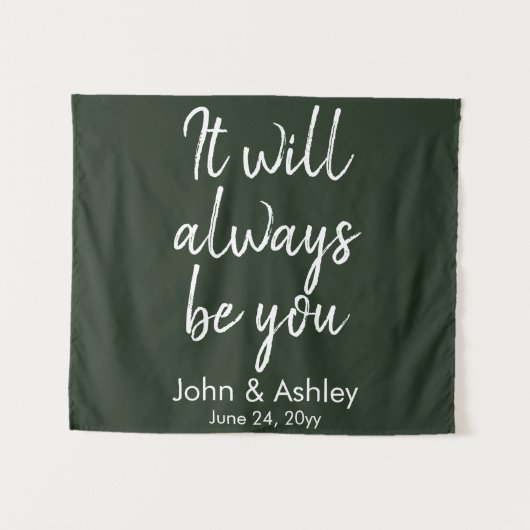 Tenture Mariage campagnard arrière-plan Réception Chasseur (Devant (Horizontal))