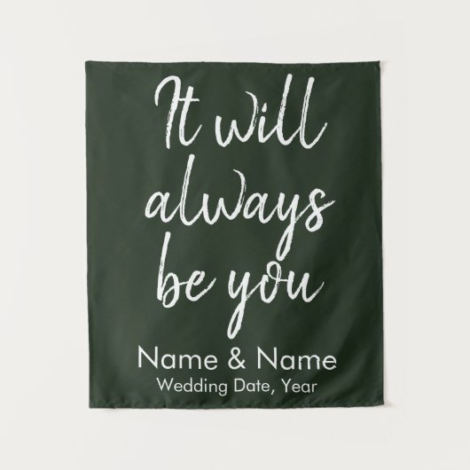 Tenture Mariage campagnard Contexte de la cérémonie Hunter (Devant)