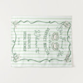 Tenture Mariage Champêtre à Thème Matcha (Devant (Horizontal))