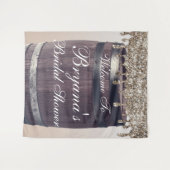 Tenture Mariage Champêtre Glamour avec Dégoulinures de Pai (Devant (Horizontal))