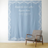 Tenture Mariage chic bleu et blanc Fairytale (En situation)