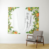 Tenture Mariage Citron Orange Agrumes (En situation (horizontale))