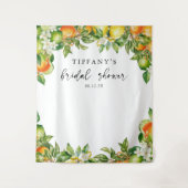 Tenture Mariage Citron Orange Agrumes (Devant)