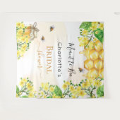 Tenture Mariage civil de la future mariée abeille fleurs j (Devant (Horizontal))