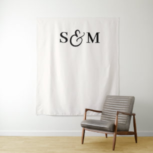 Tenture Mariage Classique à l'Anderscore Monogramme