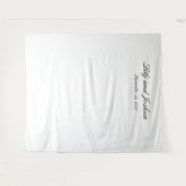 Tenture Mariage classique noir et blanc intemporel (Devant (Horizontal))