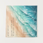 Tenture Mariage d'accueil pour la Hot Party Ocean Beach (Devant (Horizontal))