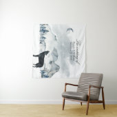 Tenture Mariage d'aquarelle Foggy Mountains (En situation (horizontale))