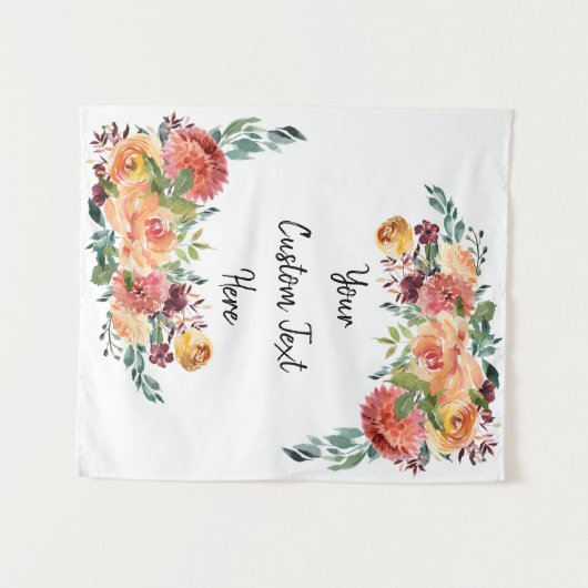 Tenture mariage d'automne Retour Drop, automne Photo Booth (Devant (Horizontal))