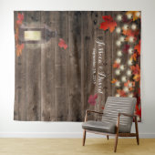 Tenture Mariage d'automne rustique Feuilles de lanternes F (En situation (horizontale))