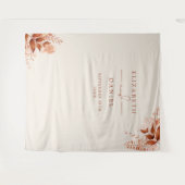 Tenture Mariage de automne floral rustique - Fond photo (Devant (Horizontal))