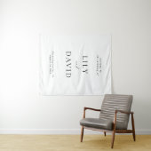 Tenture Mariage de bienvenue élégant minimaliste  (En situation (horizontale))