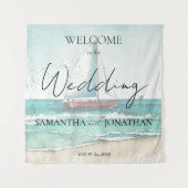 Tenture Mariage de croisière moderne (Devant)