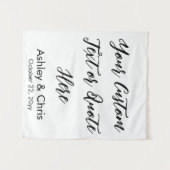 Tenture Mariage de devis personnalisé rustique arrière-pla (Devant (Horizontal))