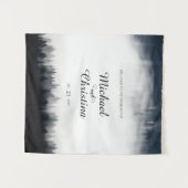 Tenture Mariage de la nature de la forêt d'épinette brune (Devant (Horizontal))