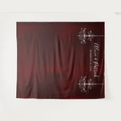 Tenture Mariage de lustres en rouge foncé (Devant (Horizontal))