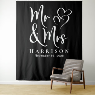 Tenture Mariage de M. et Mme Black
