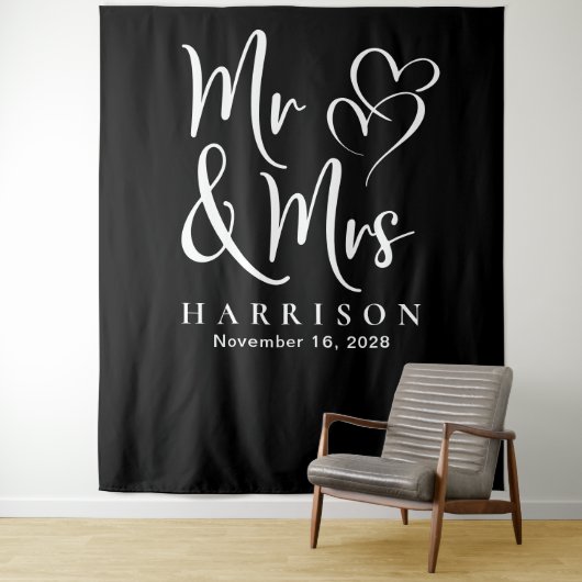 Tenture Mariage de M. et Mme Black (En situation)