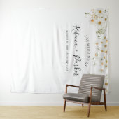 Tenture Mariage de marguerite blanc fond de la photo Cabin (En situation (horizontale))