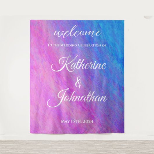 Tenture Mariage de mer Stardust Welcom- (Devant)