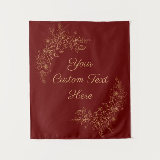 Tenture Mariage de Noël Contexte, Réception Photo Botte (Devant)