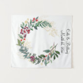 Tenture Mariage de Noël Contexte, Réception Photo Botte (Devant (Horizontal))